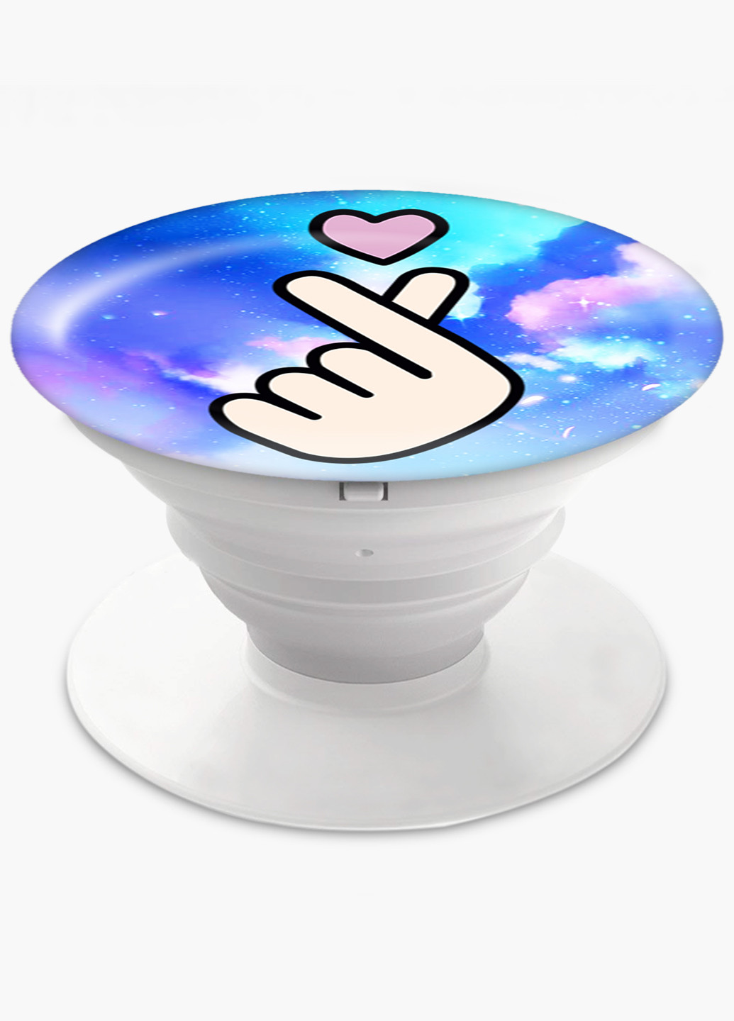 Попсокет (Popsockets) тримач для смартфону БТС (BTS) (8754-1063) Чорний MobiPrint (216748205)