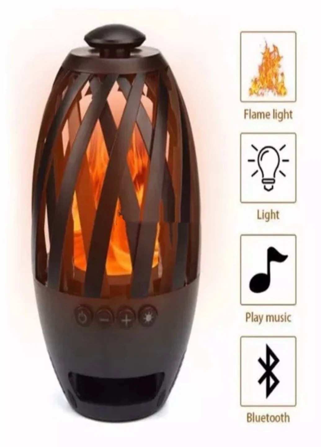 Портативная беспроводная Bluetooth колонка камин с подсветкой Flame (8722311) Francesco Marconi (215118296)