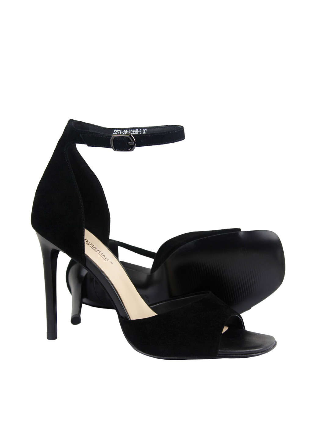 Черные босоножки Blizzarini с ремешком