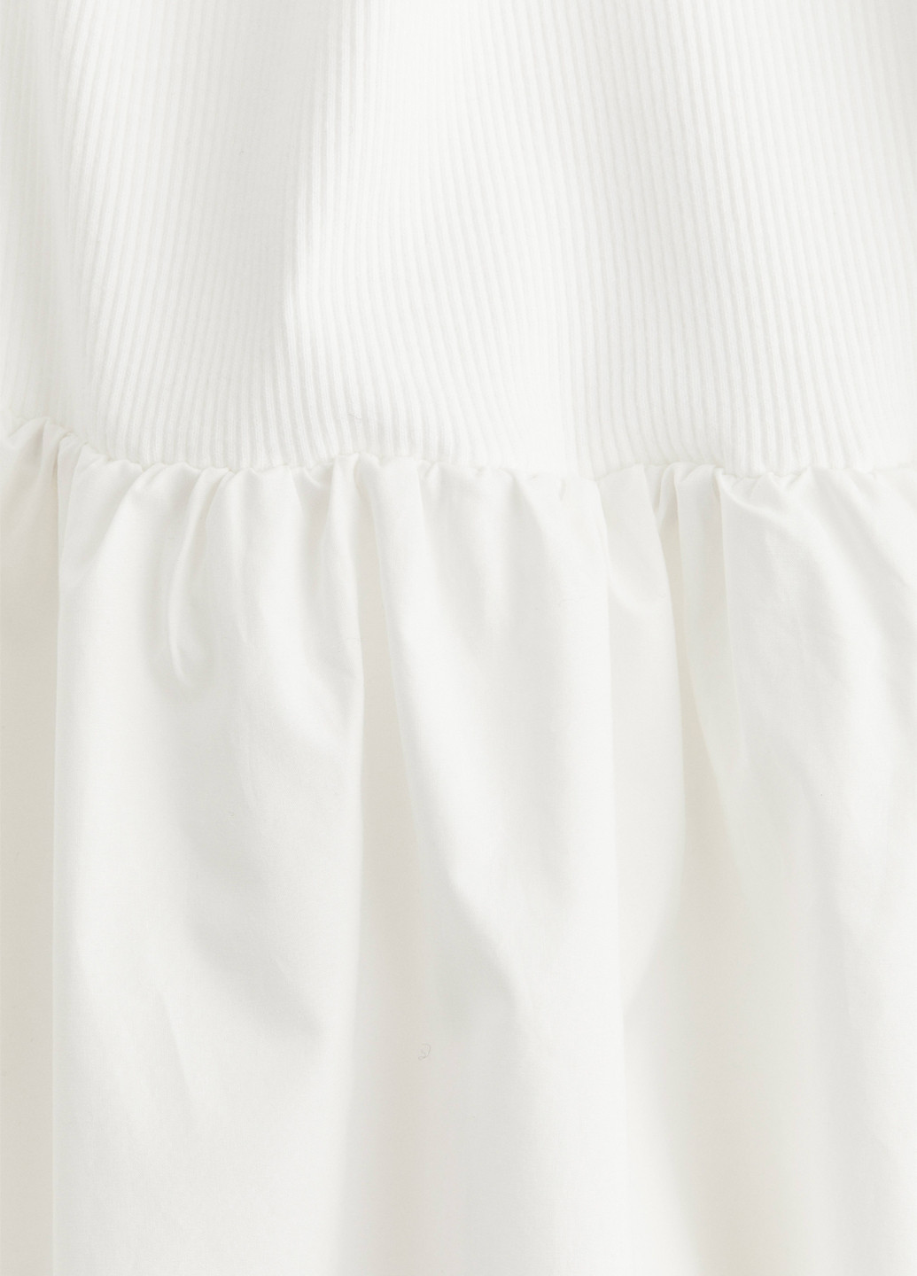 Білий кежуал сукня кльош, сукня-майка H&M однотонна