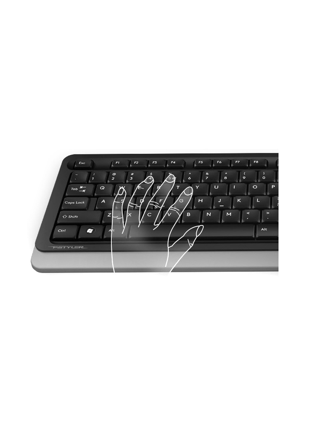 Комплект проводной (клавиатура+мышь) A4Tech f1010 (white) (138684794)