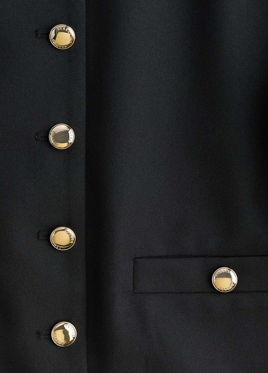 Черный женский жакет H&M однотонный - демисезонный