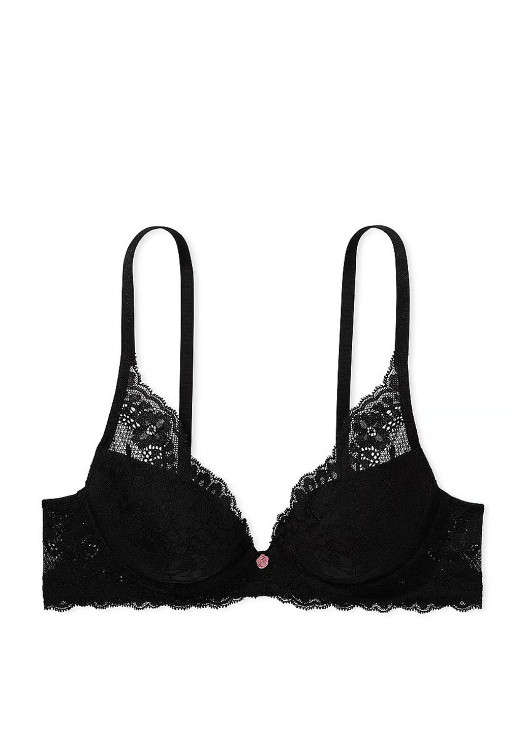 Чорний демісезонний комплект (бюстгальтер, трусики) Victoria's Secret