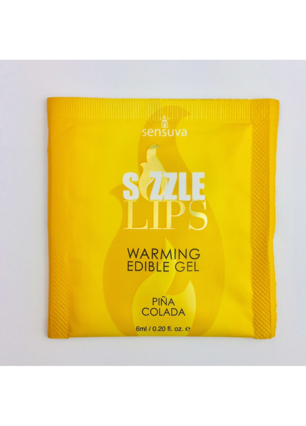 Пробник массажного геля - Sizzle Lips Pina Colada (6 мл) Sensuva (251876564)