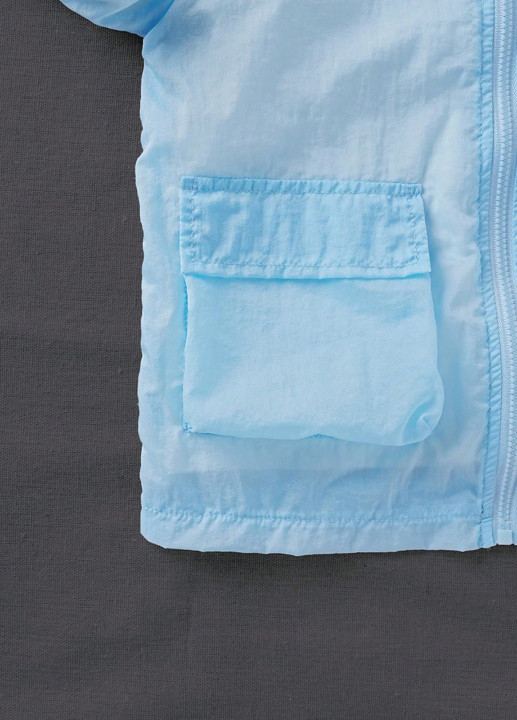 Блакитна демісезонна вітровка SHEIN