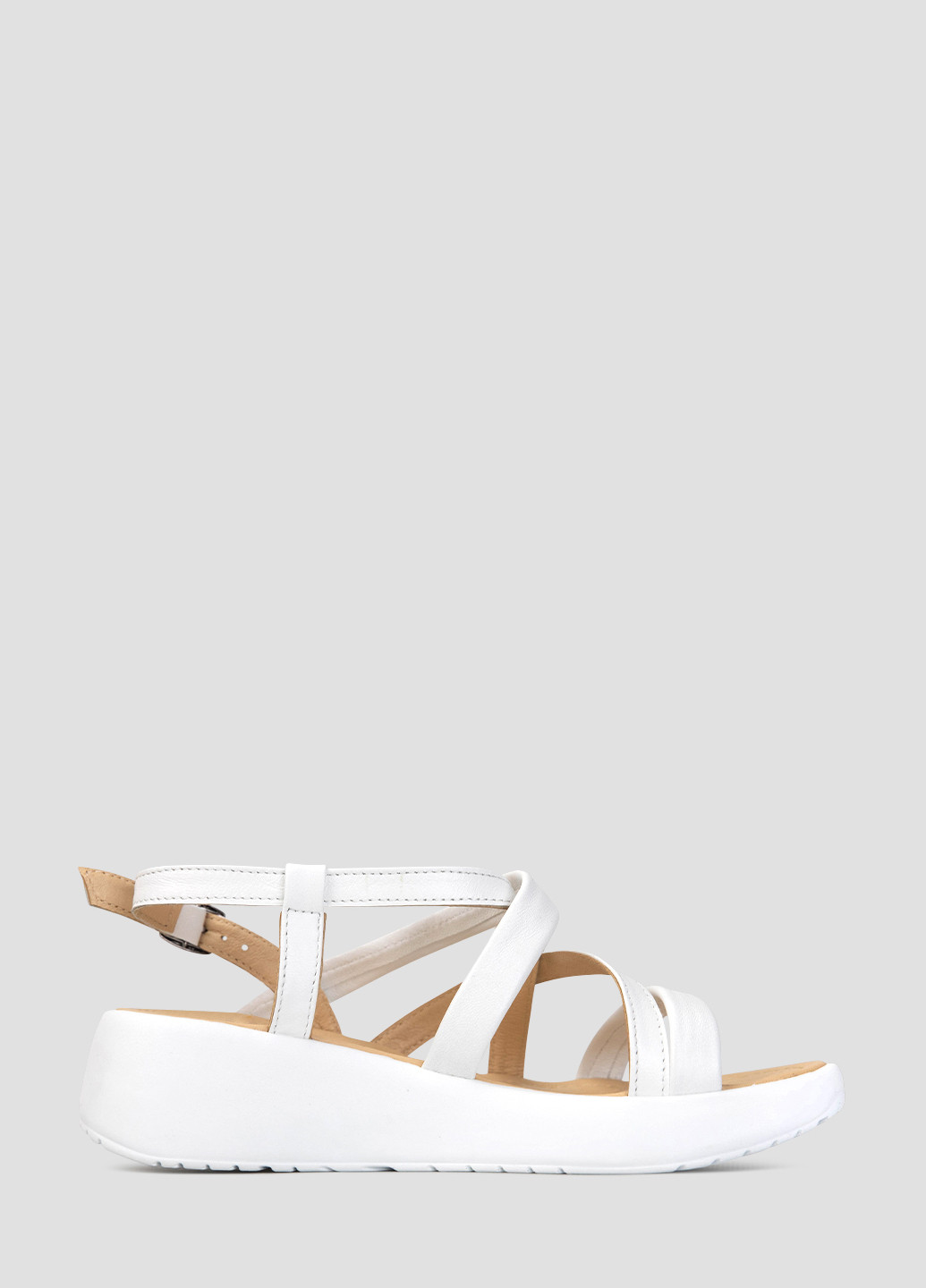 Белые босоножки Alromaro с ремешком