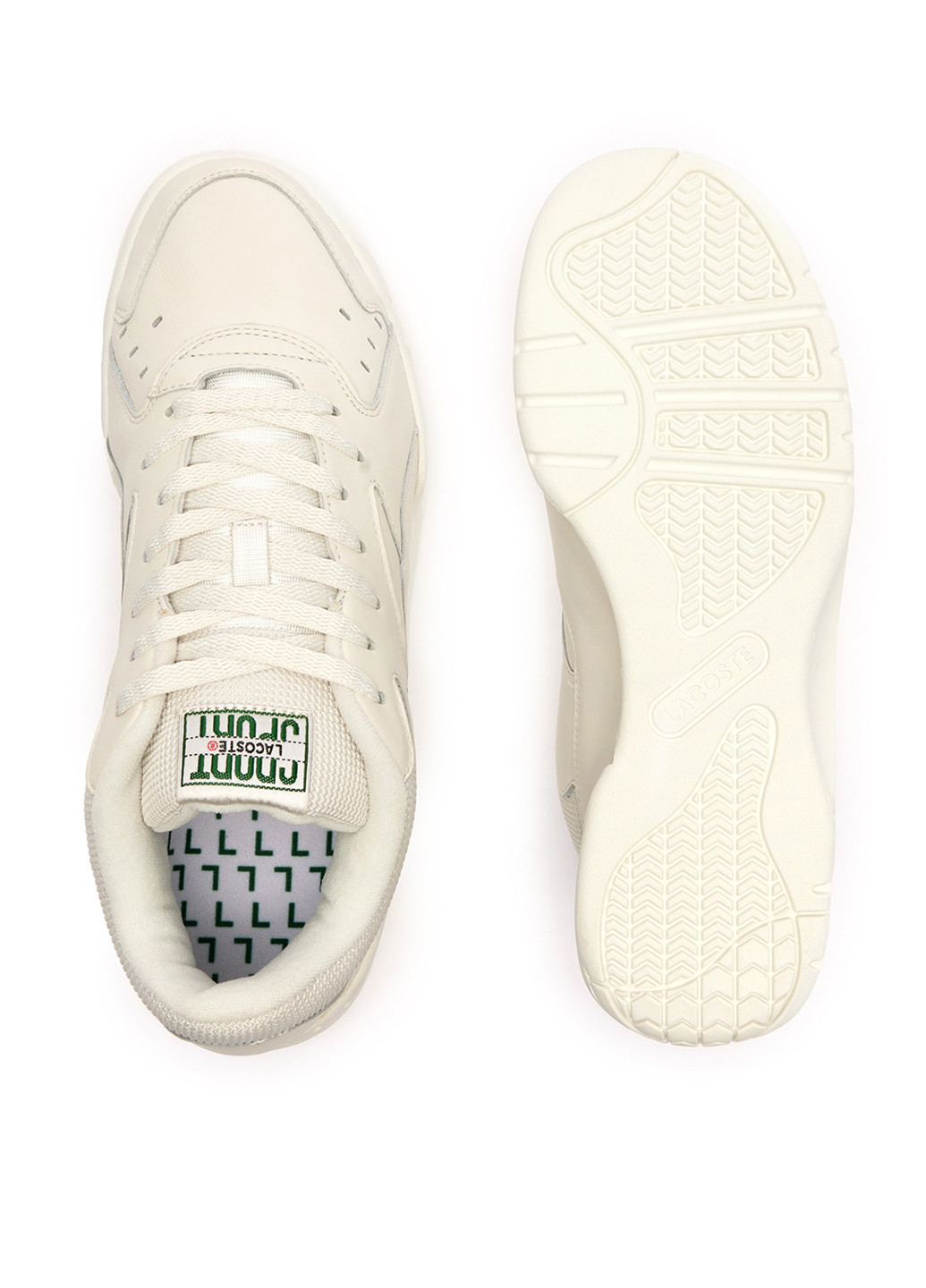 Бежевые демисезонные кроссовки Lacoste ACELINE 96