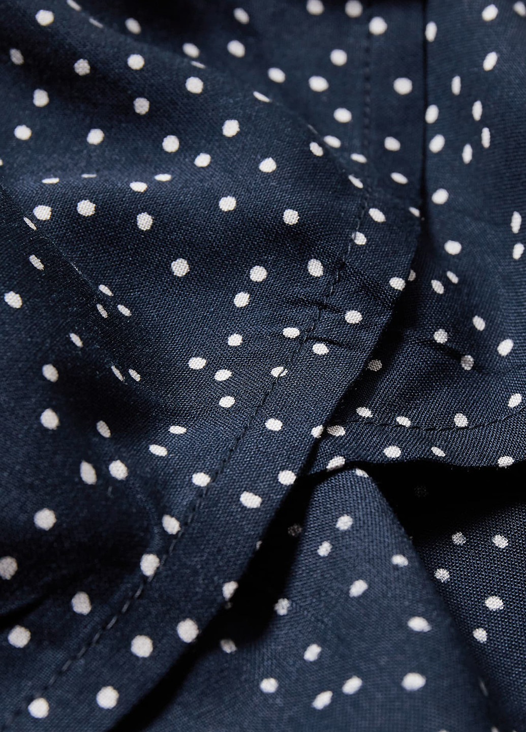 Темно-синяя кэжуал в горошек юбка C&A на запах