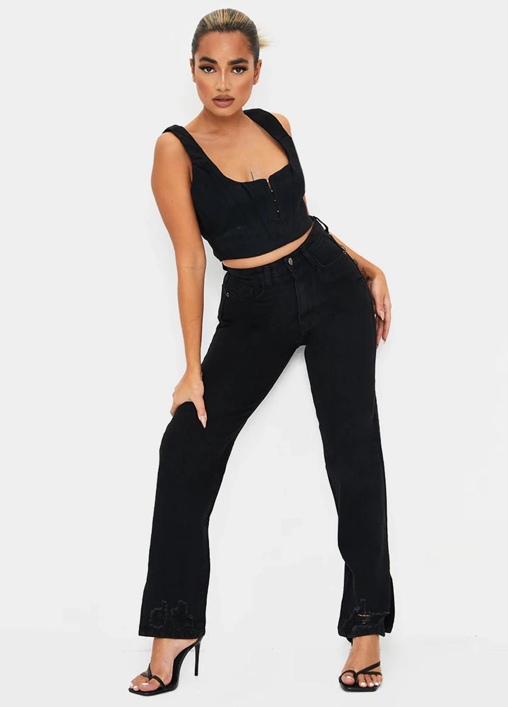 Джинси PrettyLittleThing - (254799134)