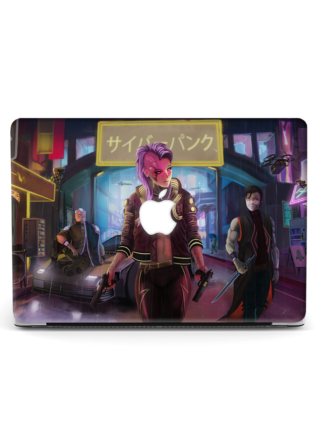Чехол пластиковый для Apple MacBook Pro 13 A1706 / A1708 / A1989 / A2159 / A1988 Cyberpunk 2077 (9648-2496) MobiPrint (218857923)