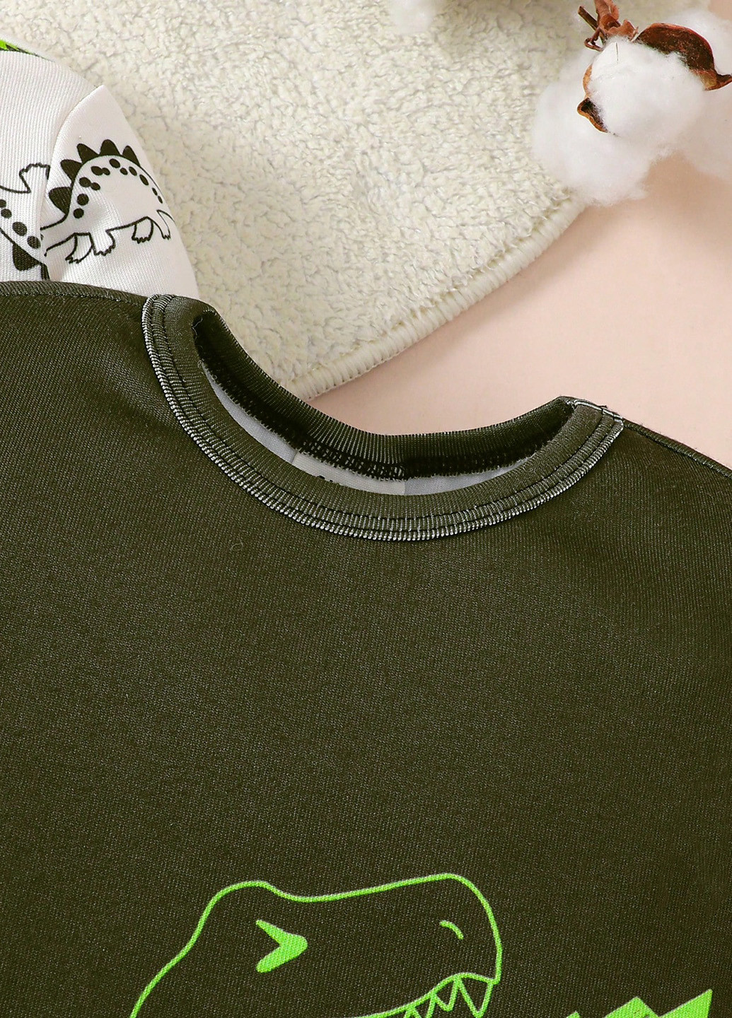 Чорно-біла всесезон піжама (футболка, лонгслів, штани) футболка + штани SHEIN