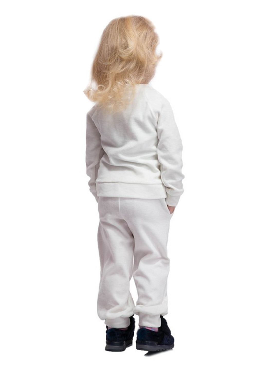 Молочний демісезонний костюм (світшот, брюки) брючний Modna Anka