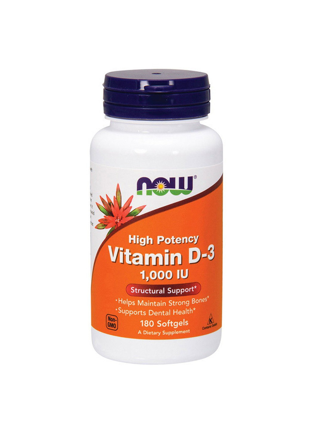 Вітамін Д Vitamin D 1000 IU 120 капсул Now Foods (255410322)