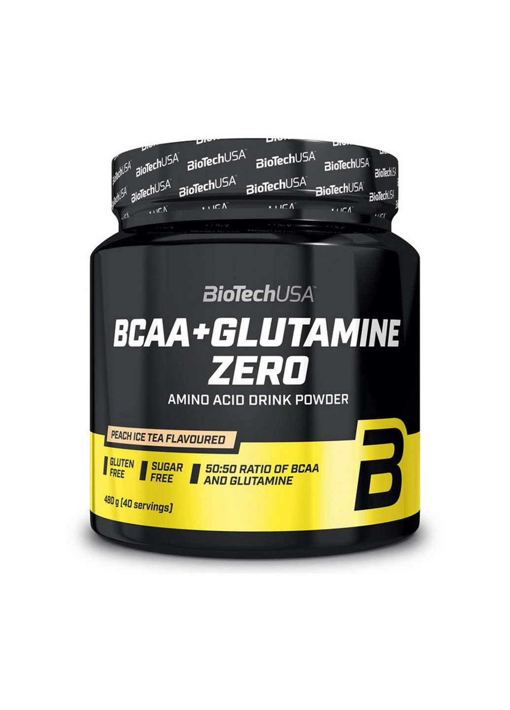 БЦАА Biotech BCAA + Glutamine ZERO (480 г) биотеч зеро с глютамином orange Biotechusa (255363595)