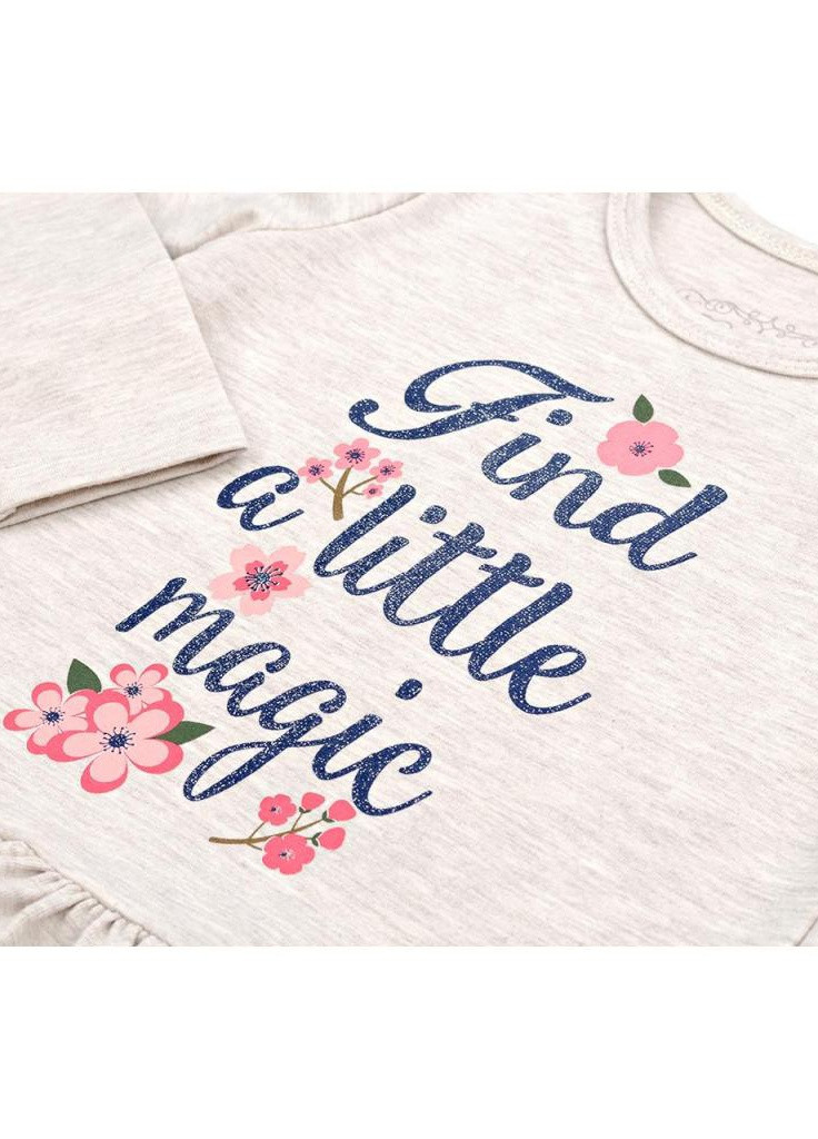 Кофта с оборкой (10576-80G-beige) Breeze (202374661)