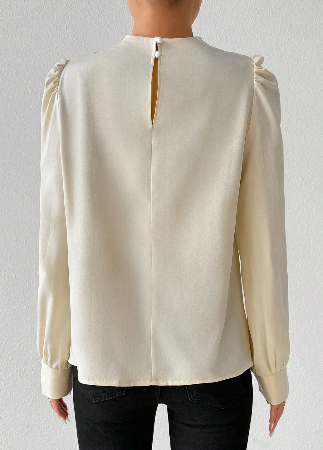 Кремовая блуза SHEIN