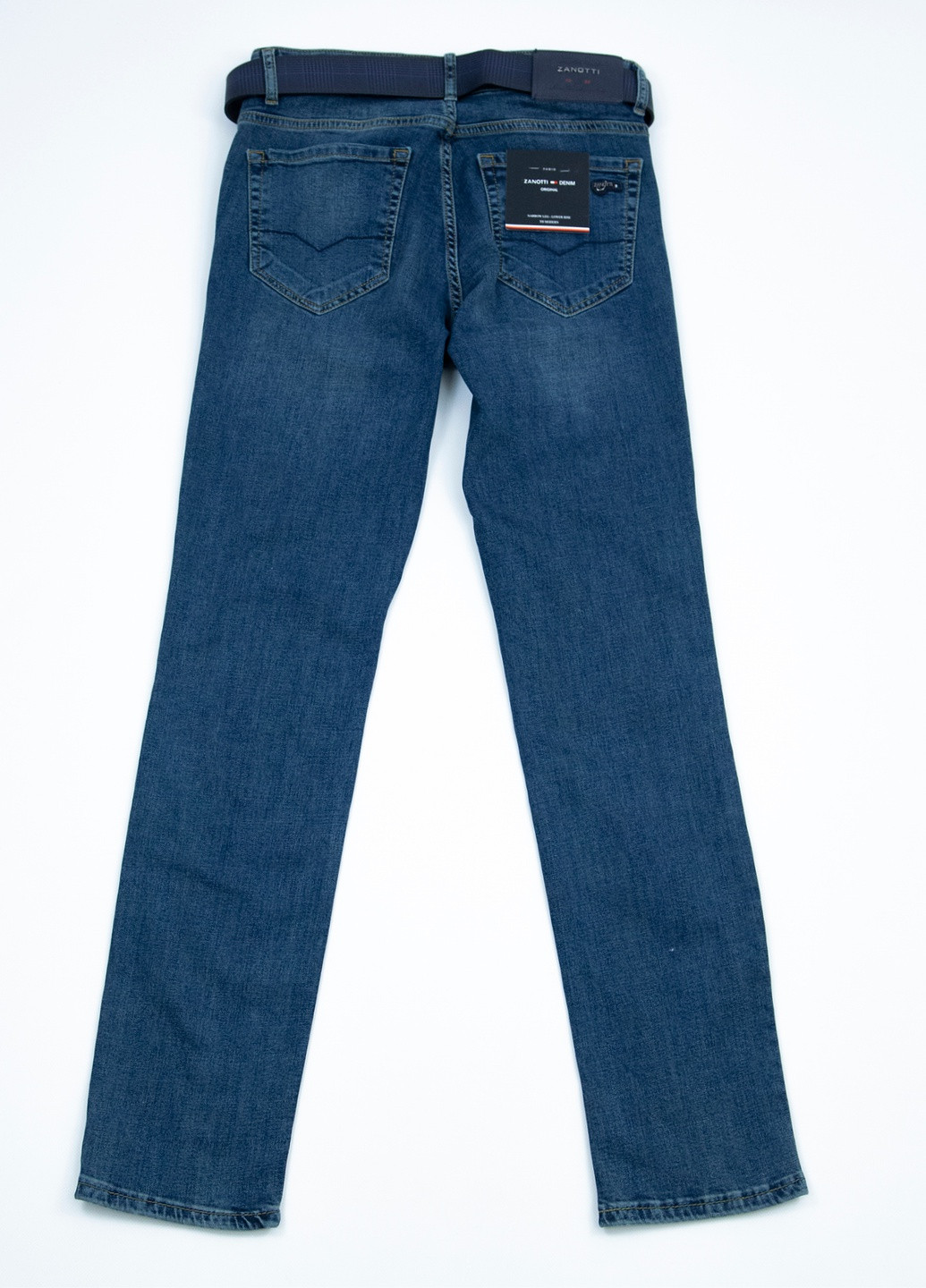 Чоловічі джинси темно-синьо-зелені Zanotti прямая (248415186)