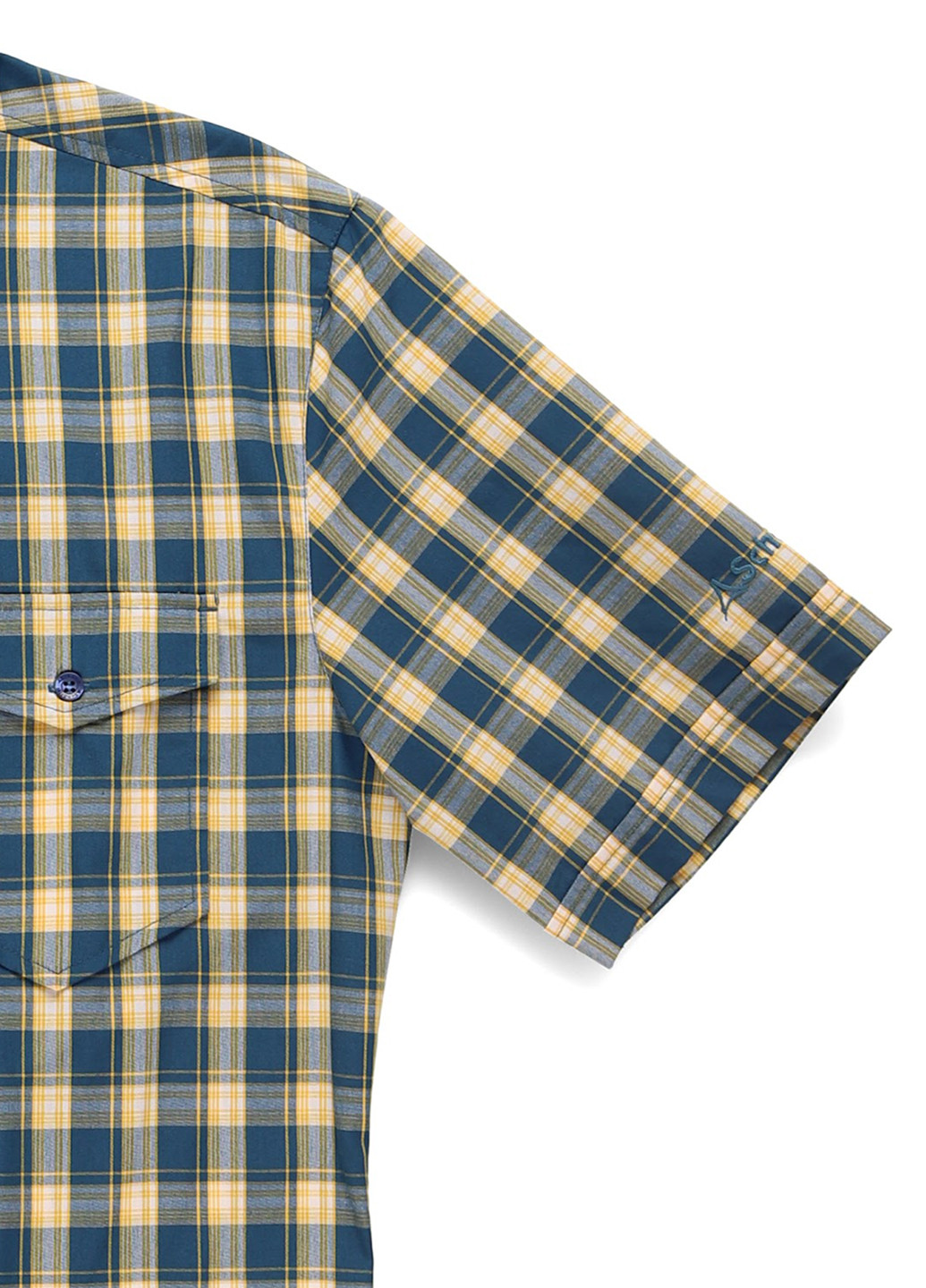 Синяя кэжуал рубашка в клетку Schoffel