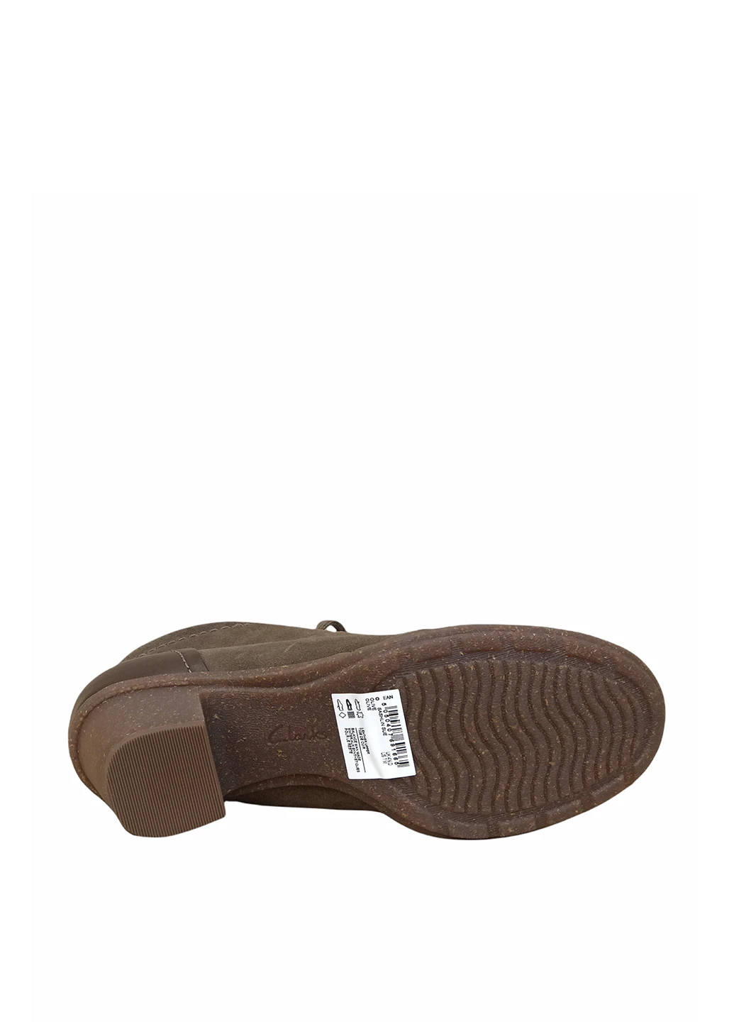 Осенние ботинки Clarks без декора из натуральной замши