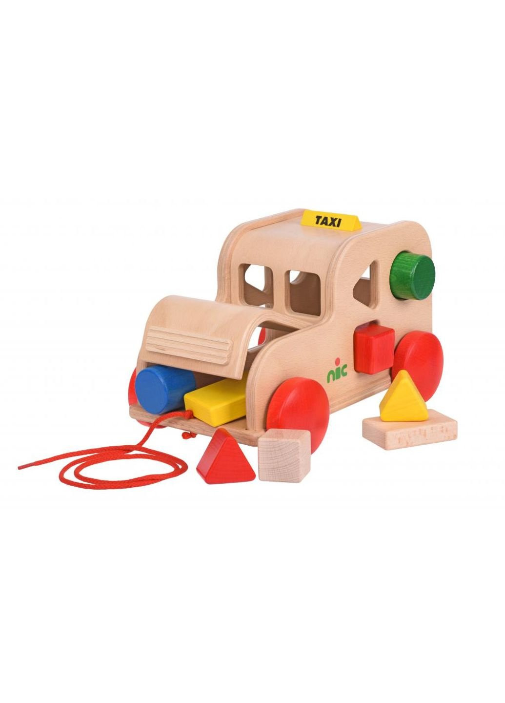 Развивающая игрушка cортер деревянный Такси (1550) NIC (254071205)