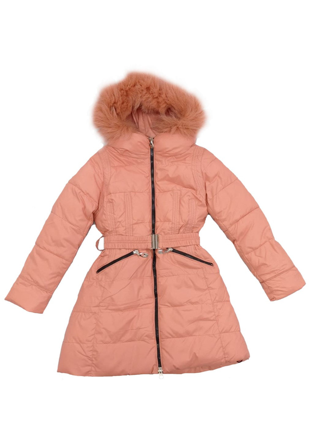 Персиковая зимняя пальто Palhare
