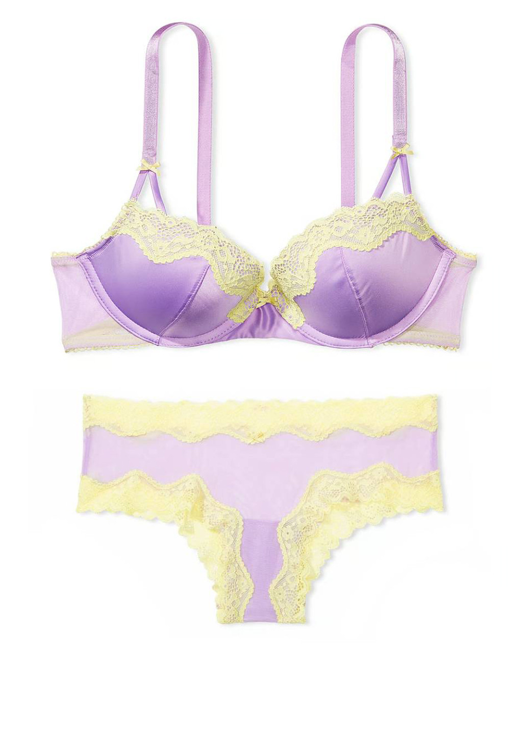 Сиреневый демисезонный комплект (бюстгальтер, трусики) Victoria's Secret