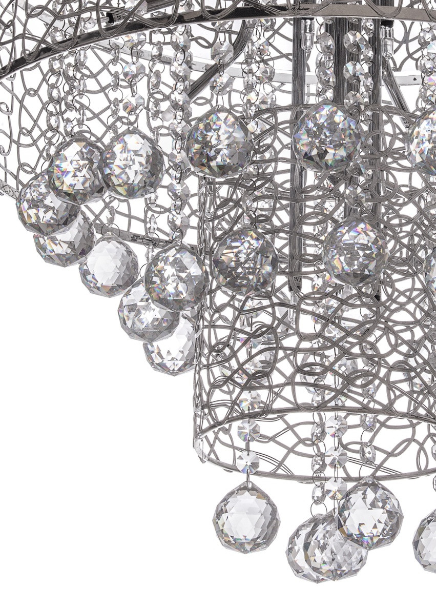 Люстра стельова торт галогенна для натяжної стелі BR-01 288S/12 Brille (253885743)