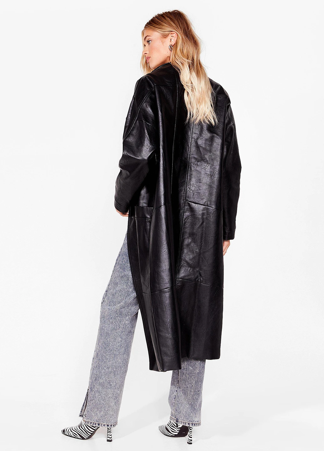 Плащ Nasty Gal тренчкот без застібки демісезон (246938292)