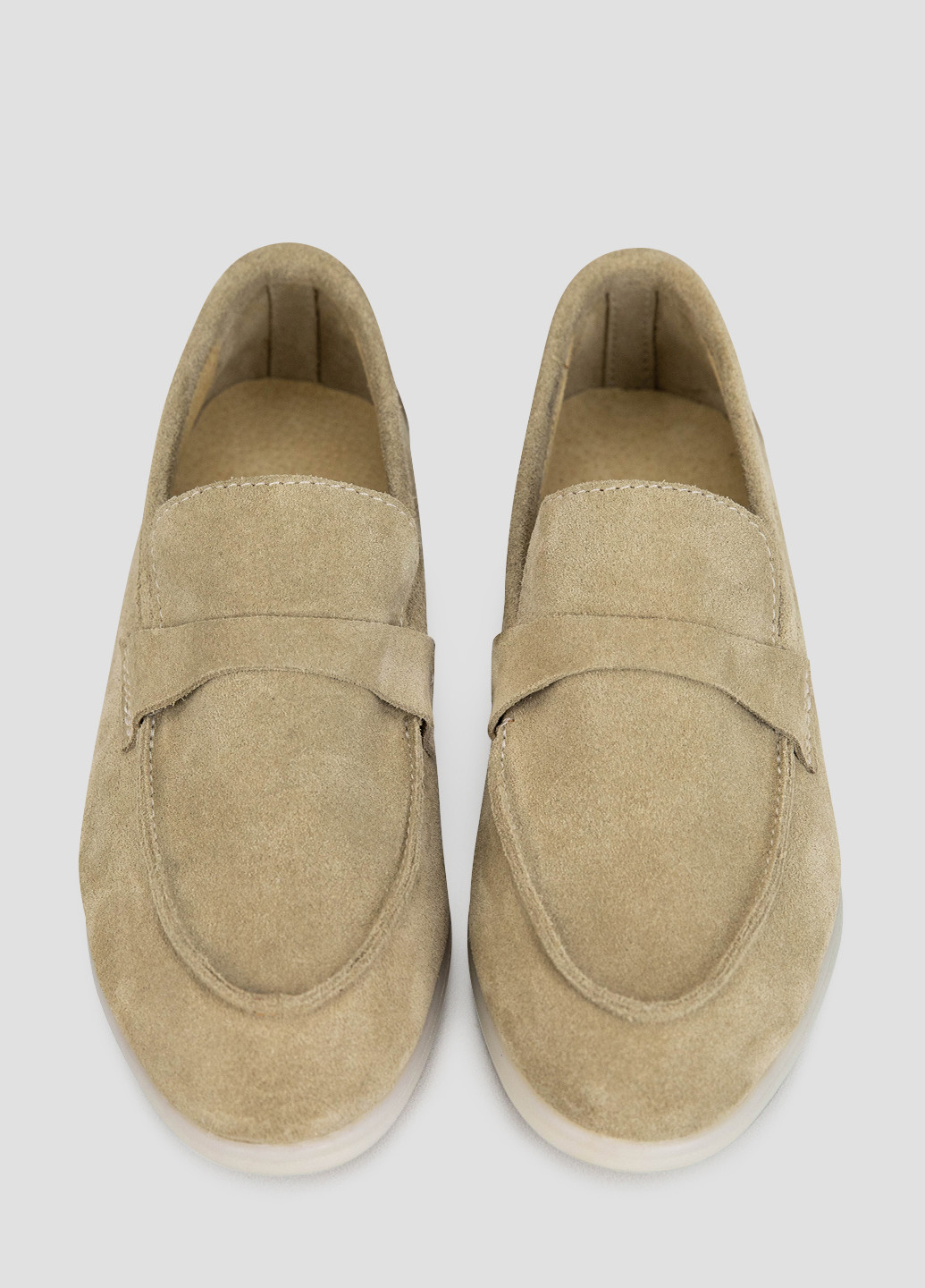 Zimaletto Туфлі лофери бежевий з натуральна замша, україна — демісезон (334860741)