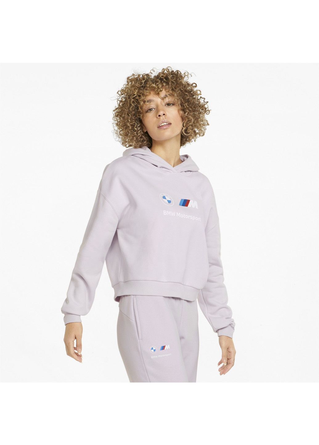 Толстовка BMW M Motorsport Essentials Logo Women's Hoodie Puma (252654794)