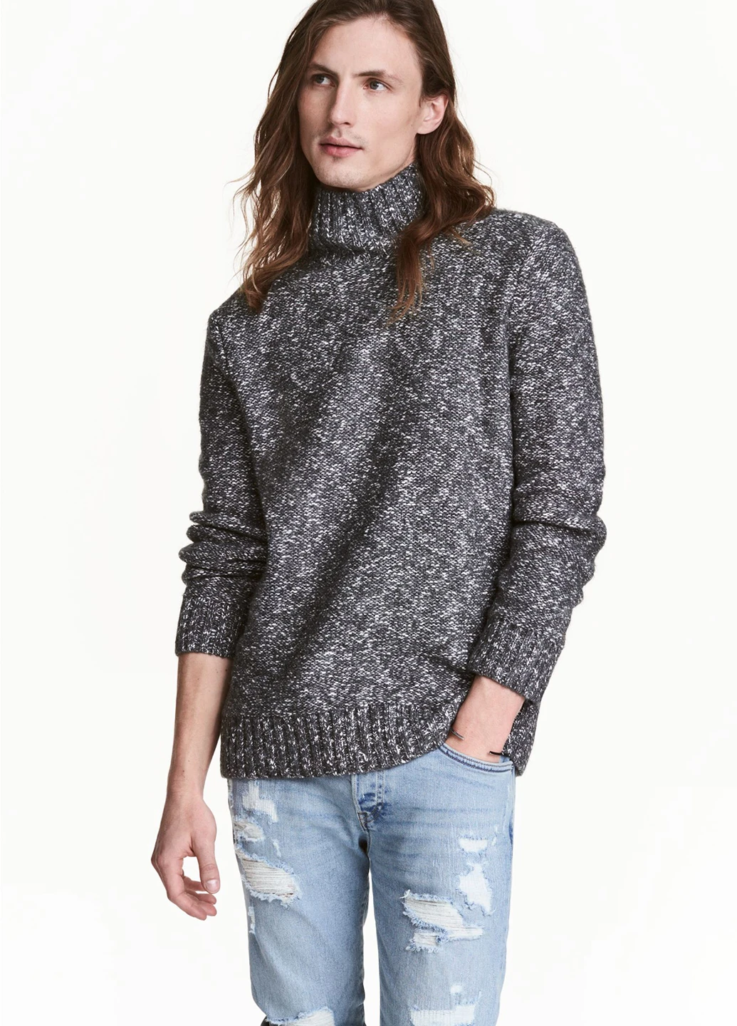 Темно-сірий демісезонний светр H&M