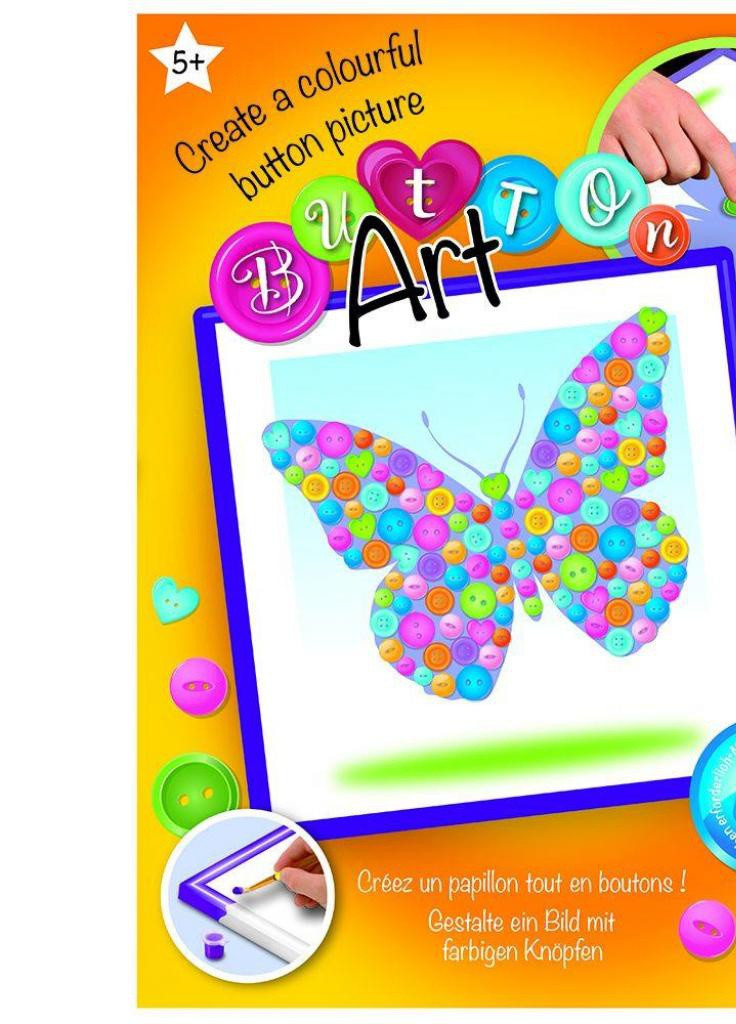 Набір для творчості BUTTON Butterfly (SA1528) Sequin Art (202374164)