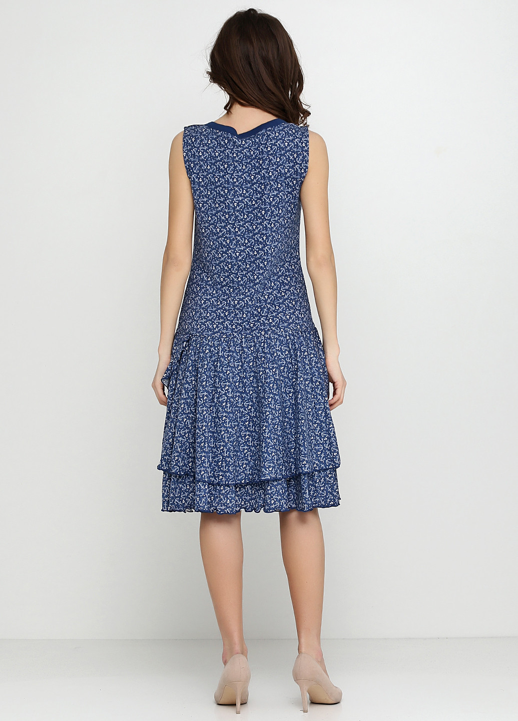 Синя кежуал платье Ralph Lauren з геометричним візерунком