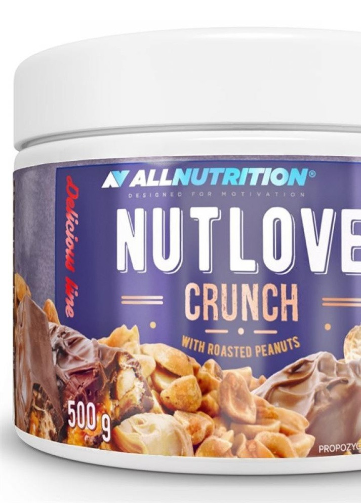 Арахісова паста Nut Love (with roasted Peanut ) 500g Crunch Allnutrition (232599758)