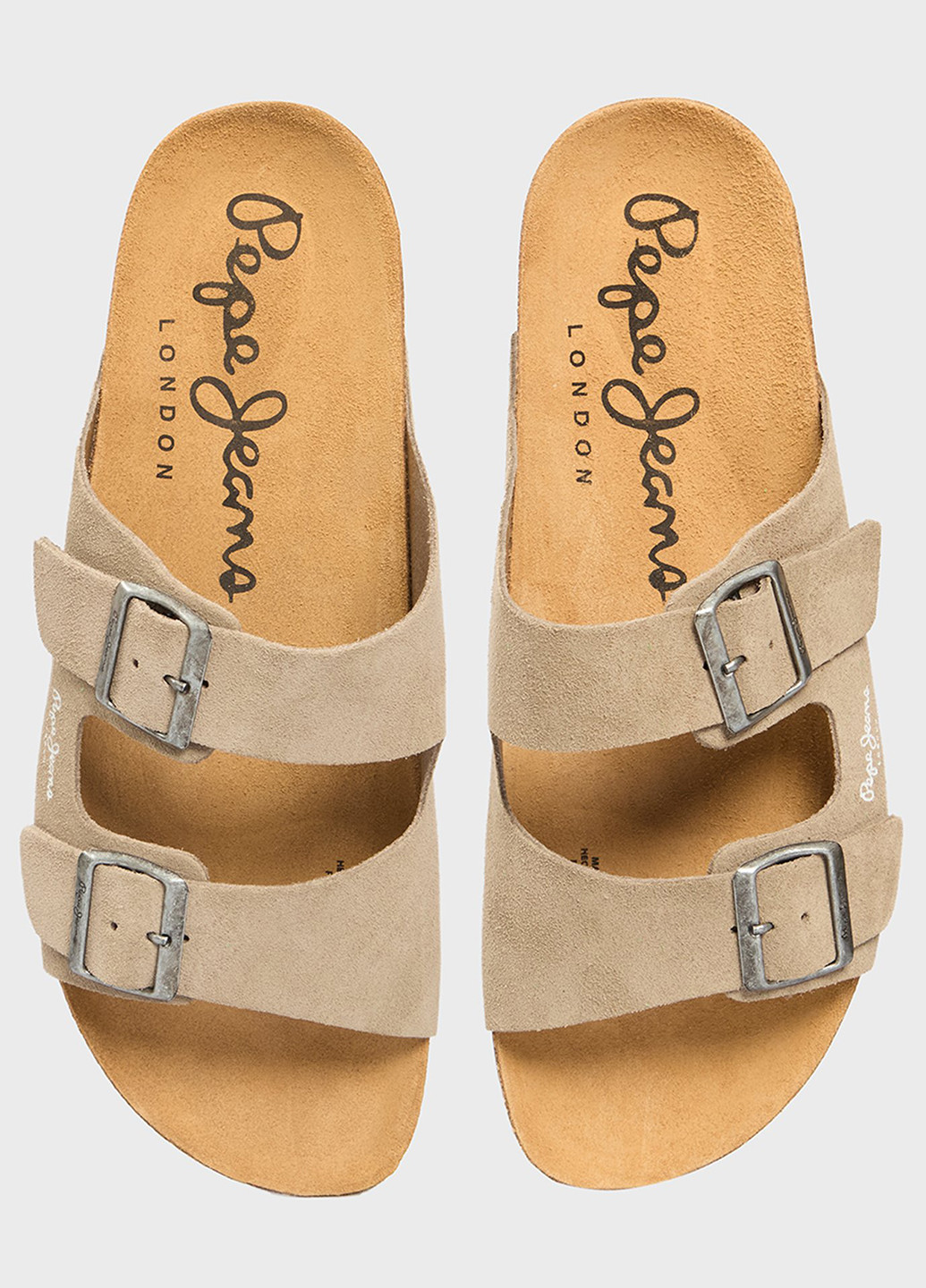 Бежевые кэжуал, пляжные шлепанцы Pepe Jeans