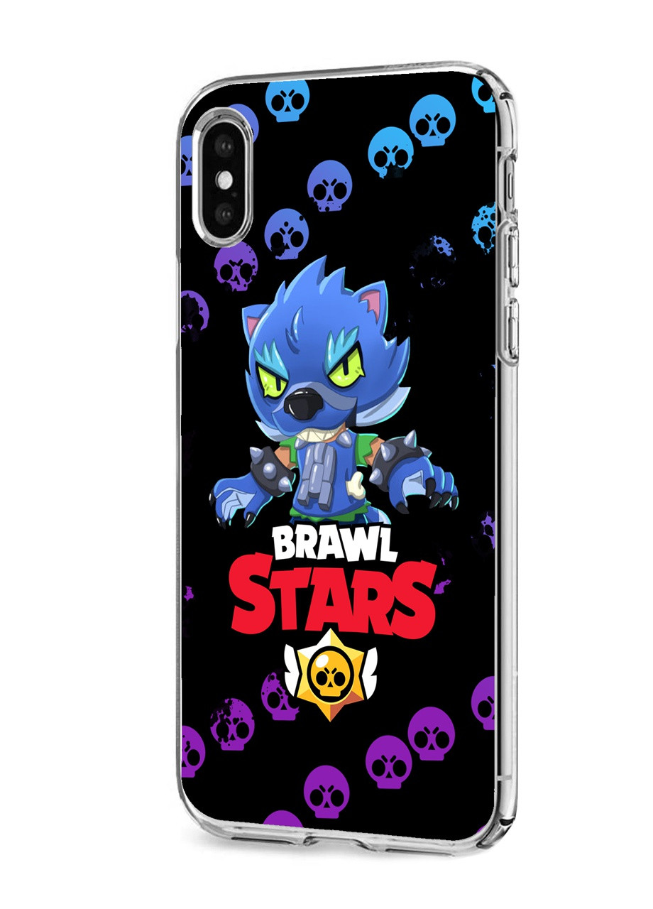 Чохол силіконовий Apple Iphone 11 Pro Max Леон Вовк Бравл Старс (Leon Wolf Werewolf Brawl Stars) (9232-1014) MobiPrint (219283949)
