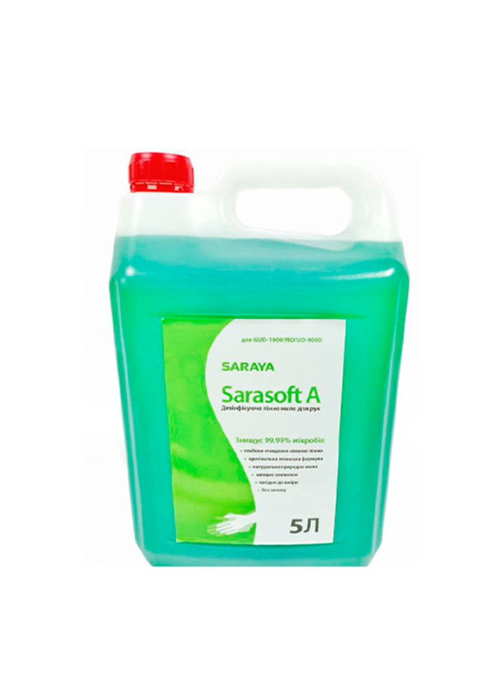 Пінне антибактеріальне мило для рук Sarasoft A 5 л Saraya (252906063)