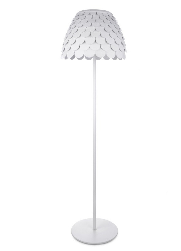 Торшер напольный "Чешуя" современный BL-118F/3 E27 WH Brille (253881737)