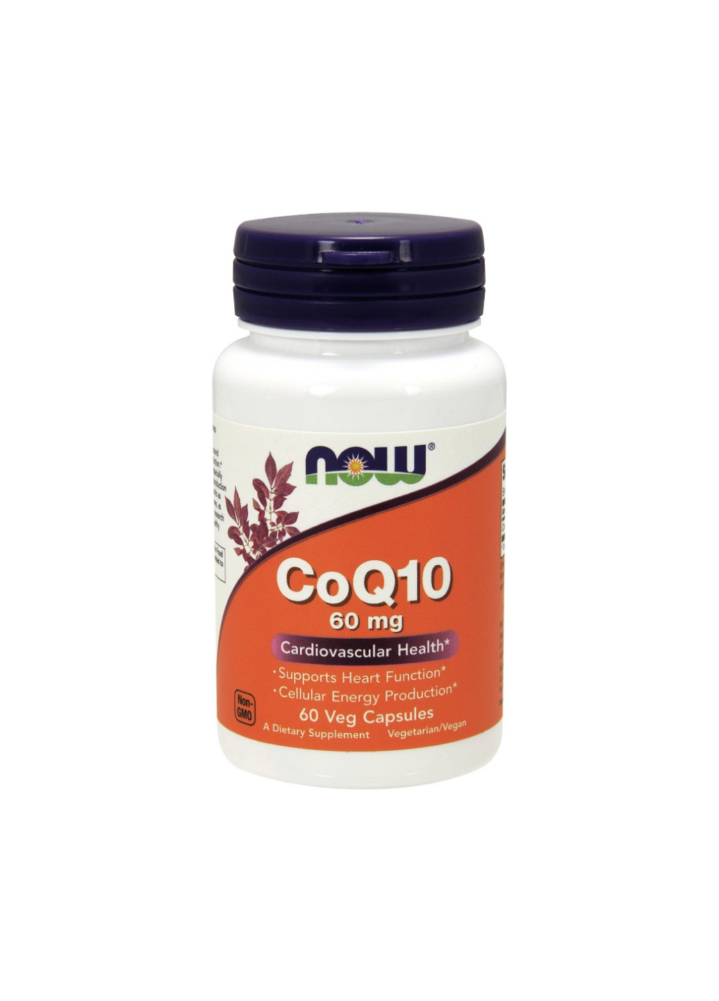 Добавка для серцево-судинної системи CoQ10 60mg (60vcaps) Now Foods (253541724)