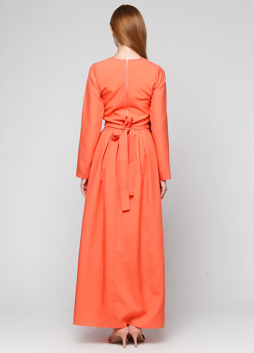 Оранжевое кэжуал платье Podium
