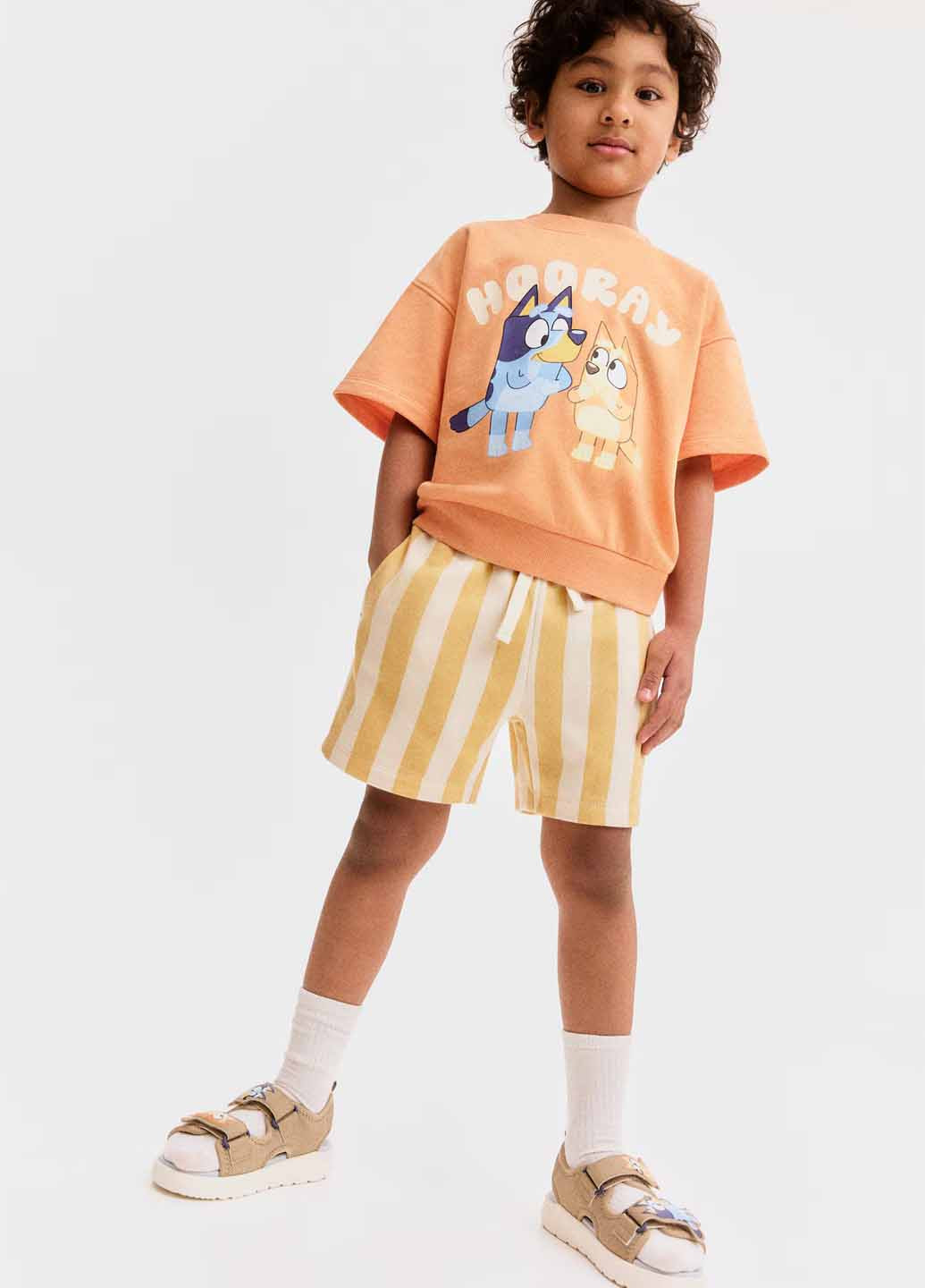 Світло-оранжева літня футболка H&M