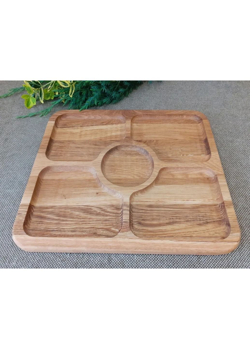 Менажница Дерево Карпат Т-43-Ясен 25х25 см No Brand (253782817)