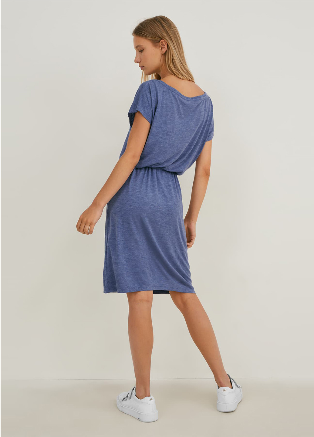 Синя кежуал сукня сукня-футболка C&A меланжева