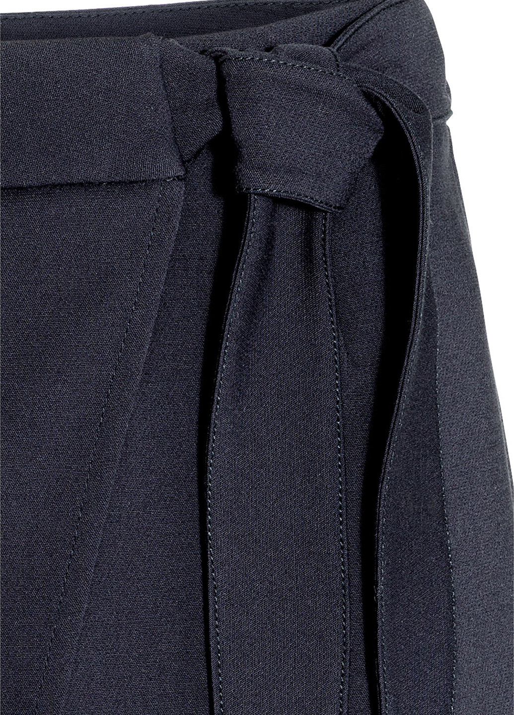 Спідниця H&M однотонна темно-синя кежуал