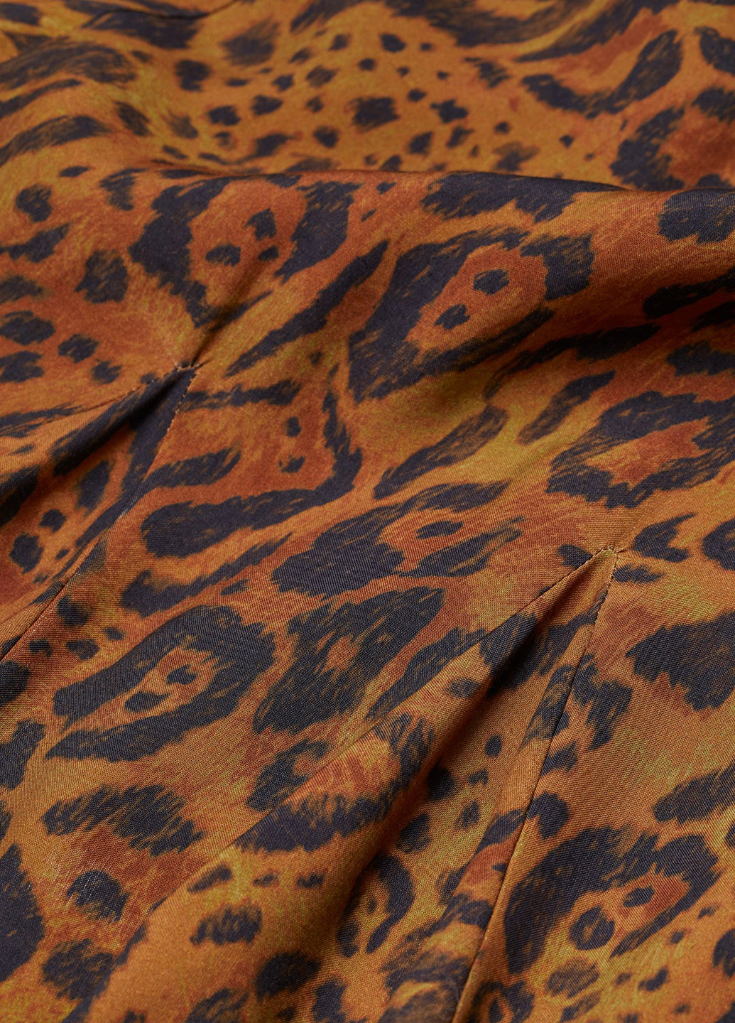 Коричнева кежуал сукня кльош H&M з тваринним принтом