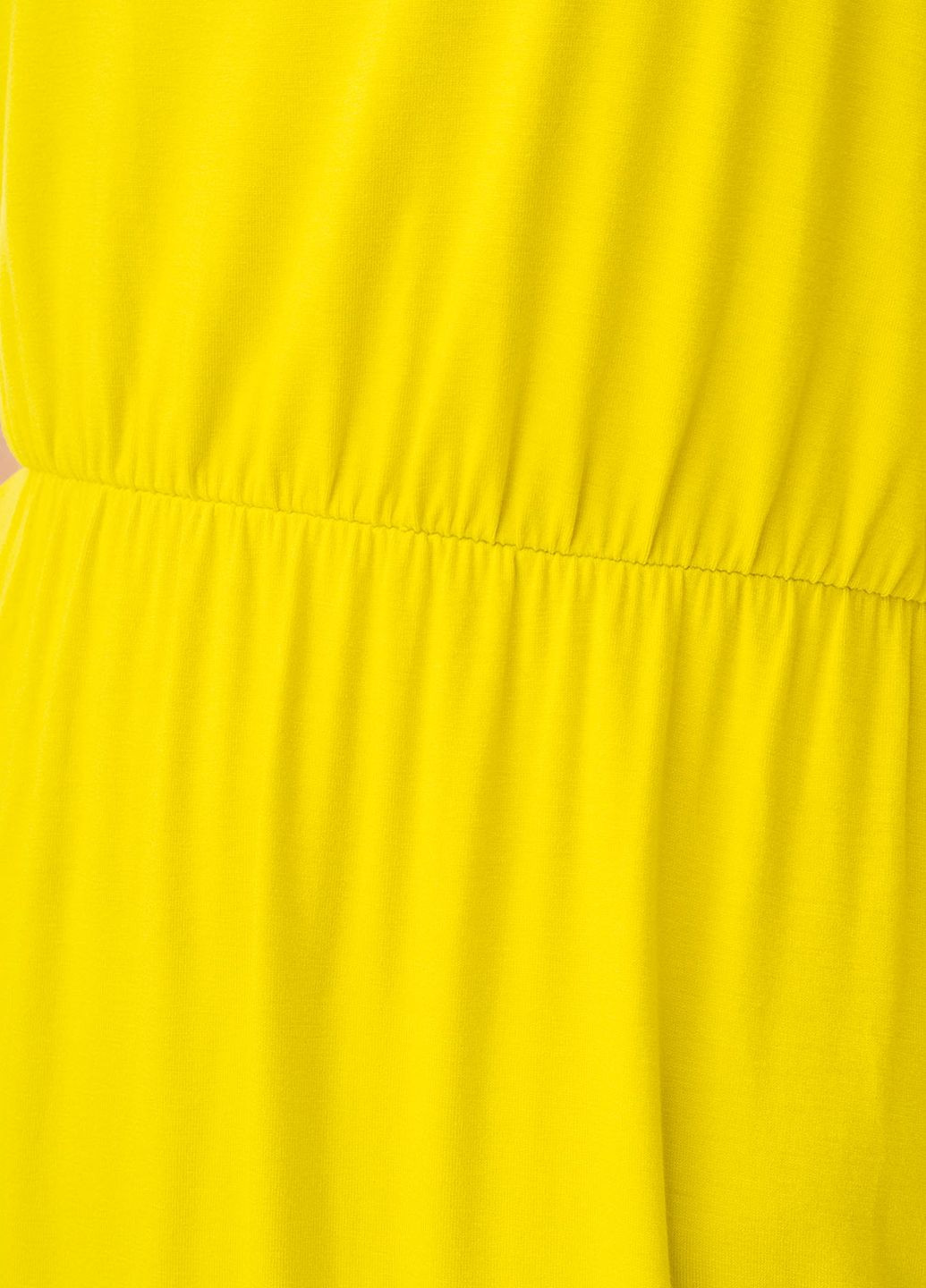 Желтое кэжуал платье Zimo