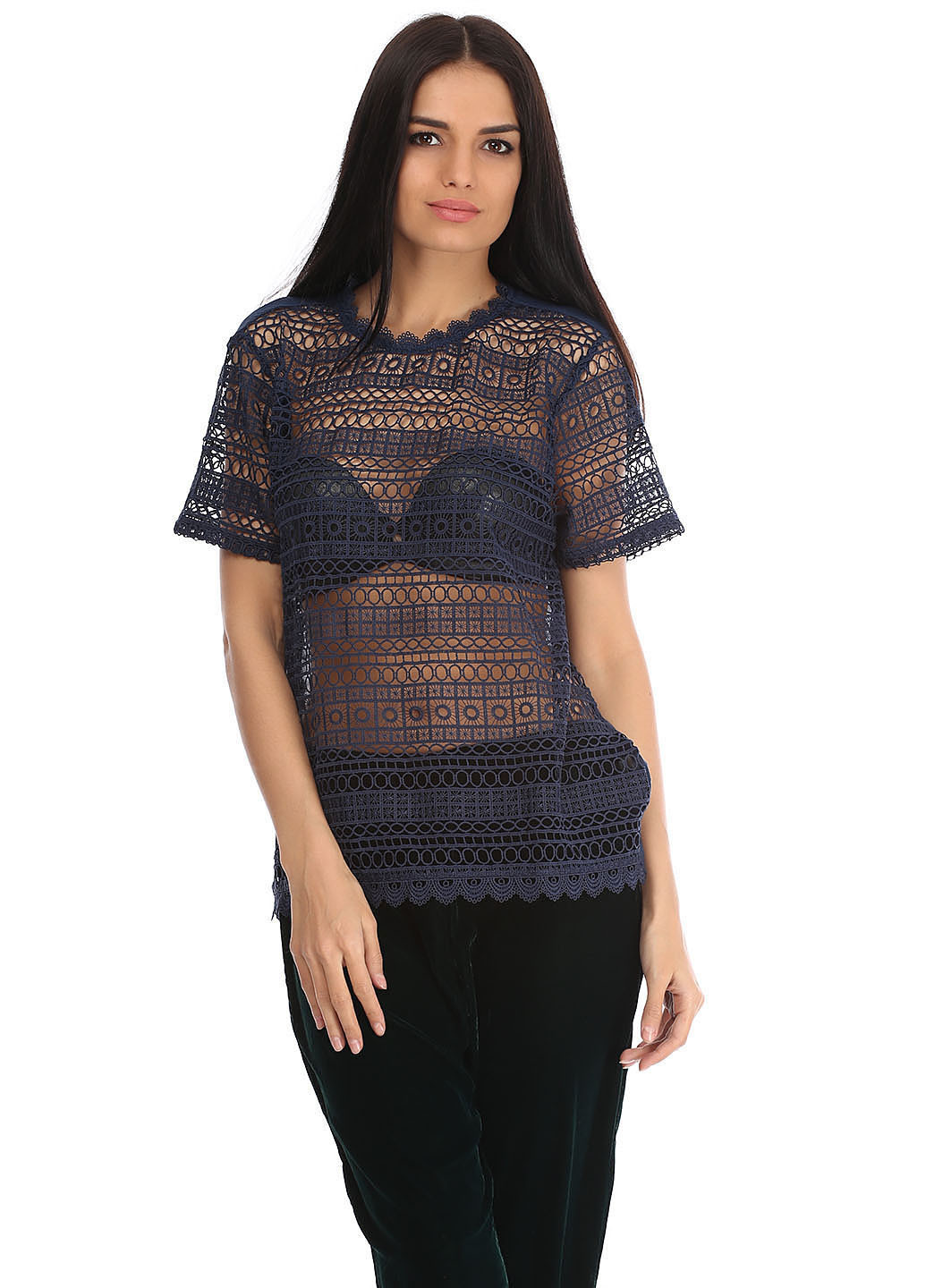 Синяя блуза H&M