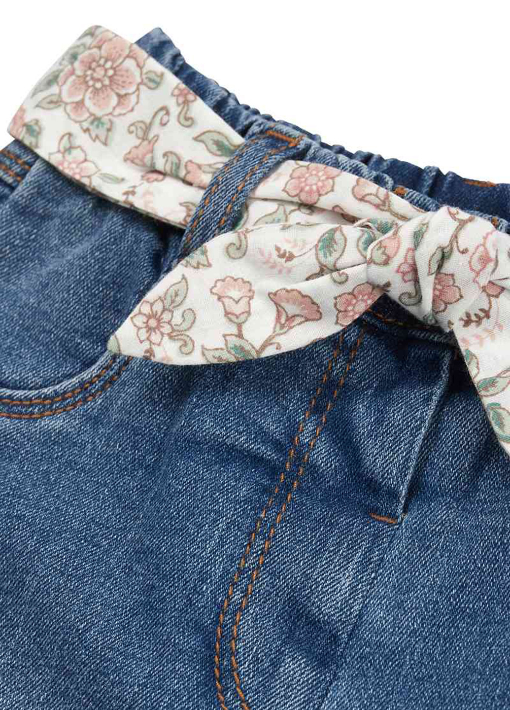 Синие зимние зауженные джинсы C&A