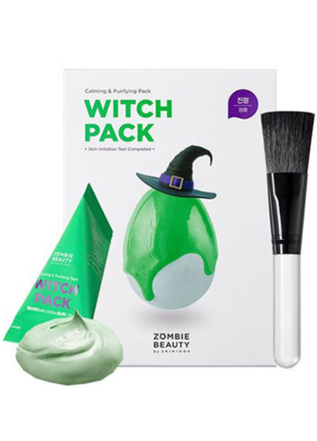 Очищувальна маска для обличчя Zombie Beauty Witch Pack із зеленим чаєм 8шт SKIN1004 (251091895)