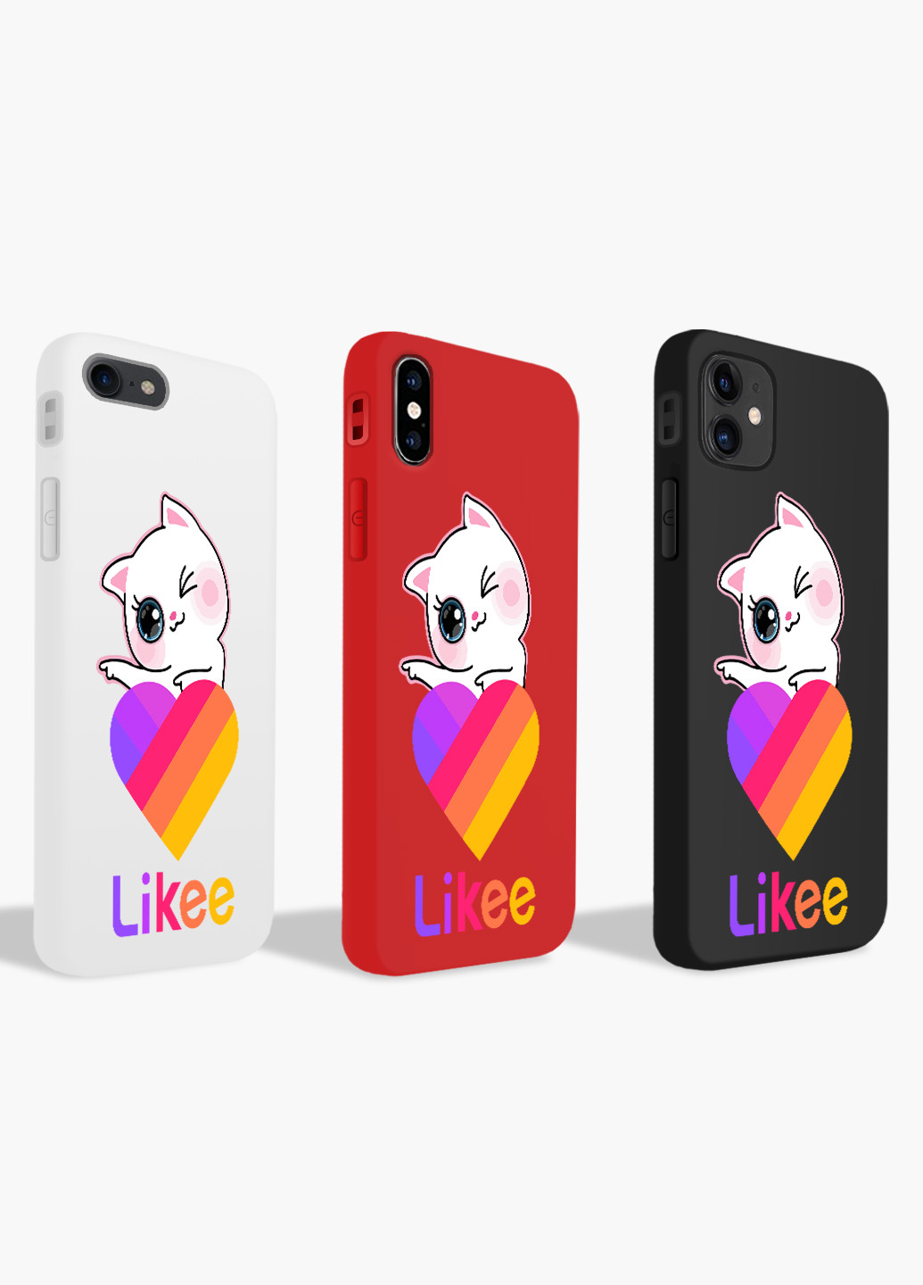 Чохол силіконовий Apple Iphone 8 plus Лайк Котик (Likee Cat) (6154-1595) MobiPrint (219504437)